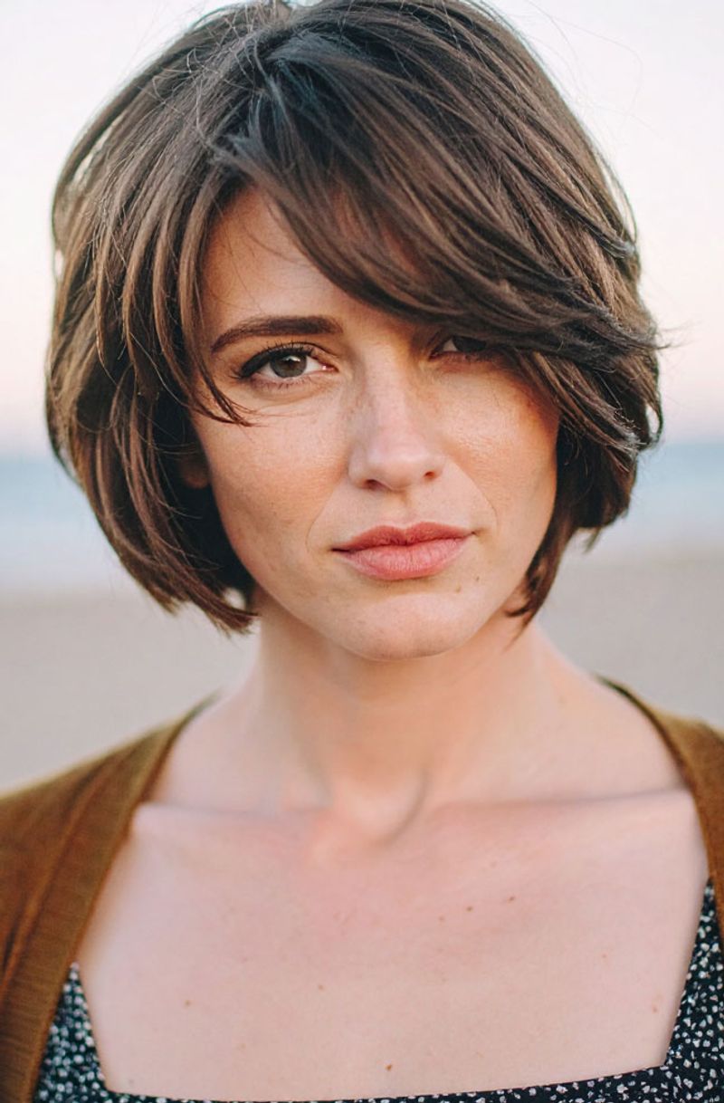 Graduated Bob with Swooping Bangs