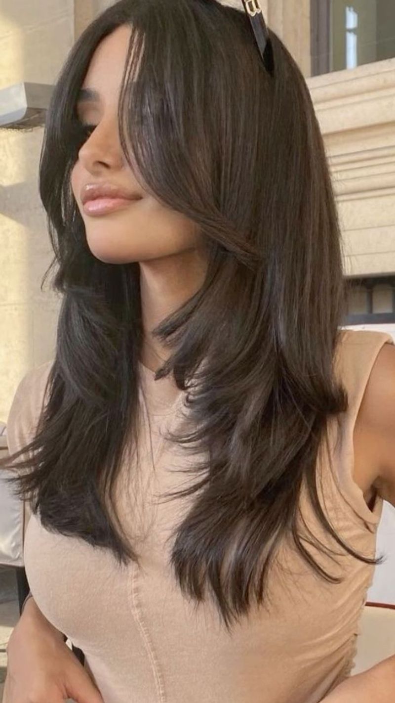Middle-Part Peek-a-Boo
