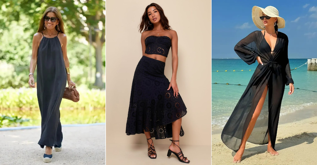 Wearing Black? In The Summer? It Can Be Done & Here Are 20 Ways How