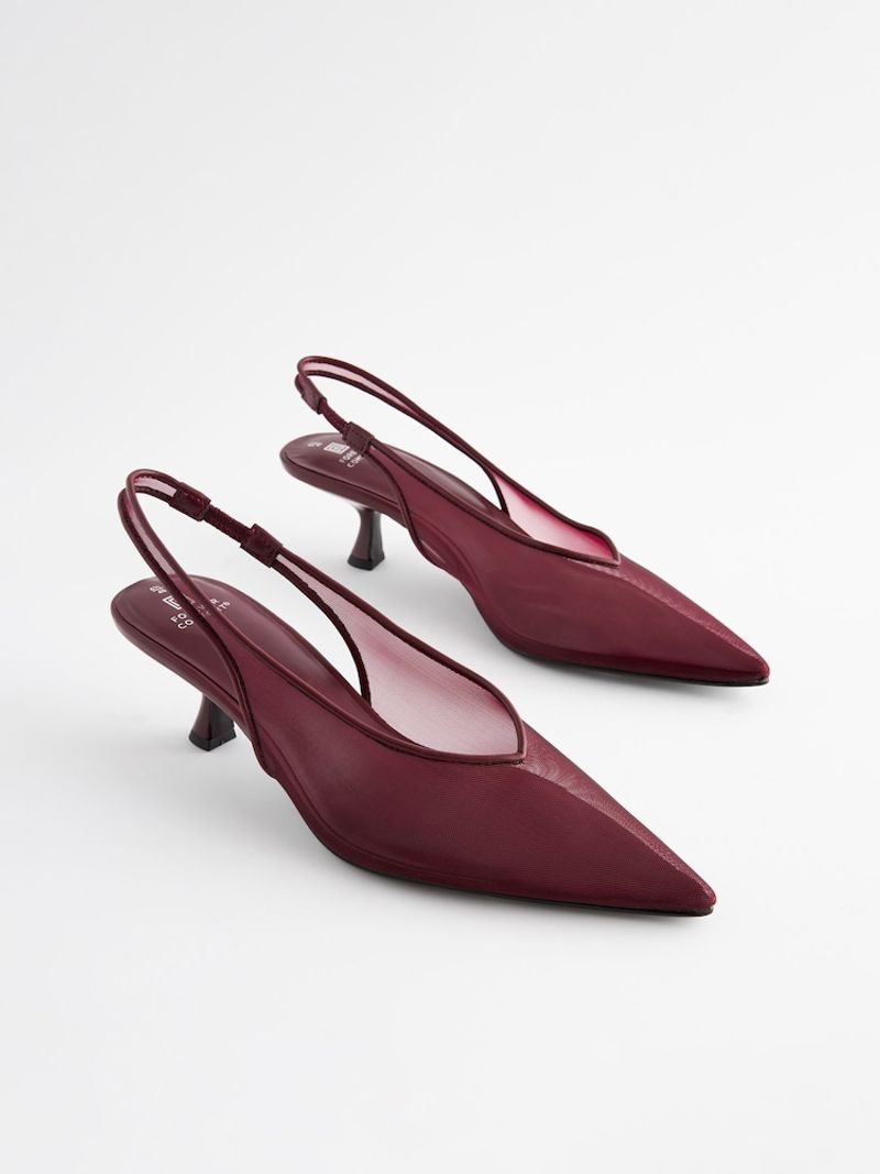Kitten Heel Slingbacks