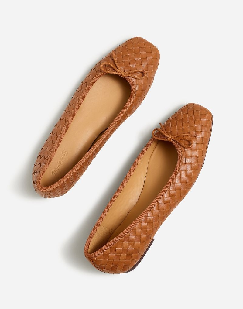 Woven Leather Flats