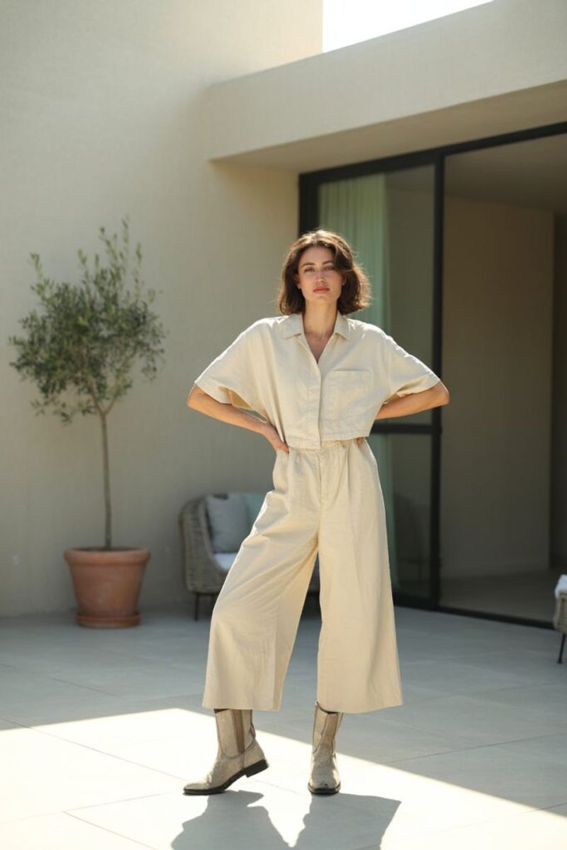 Chukka Boots with Jumpsuit