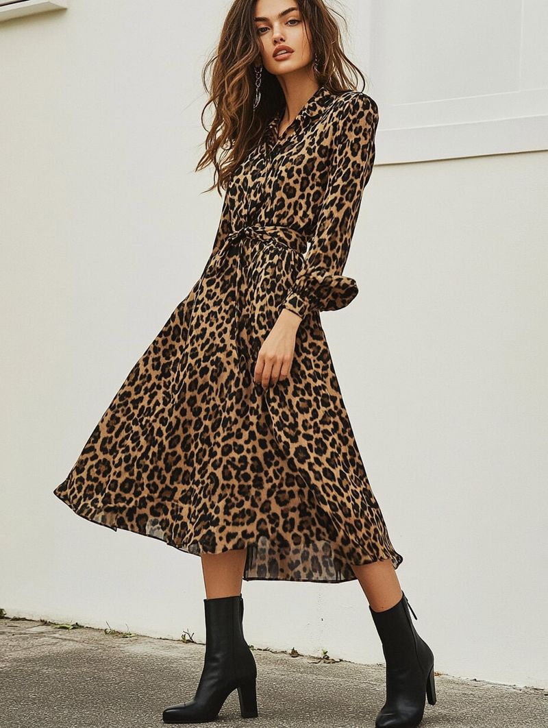 Printed Ankle Boots