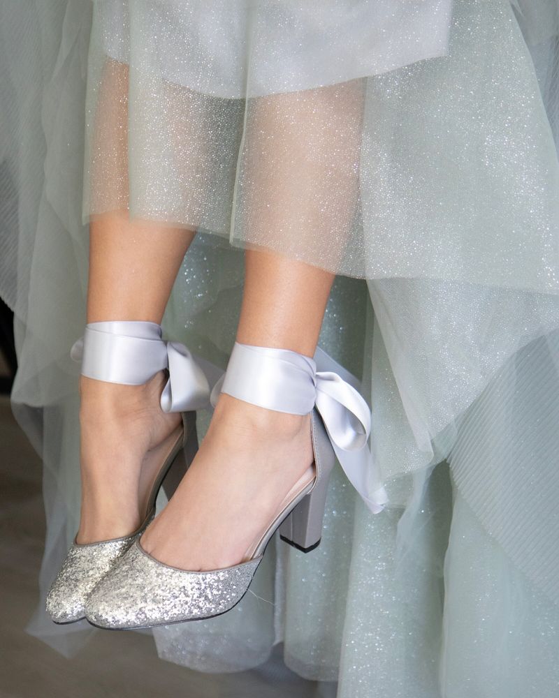 Dramatic Drape Heels