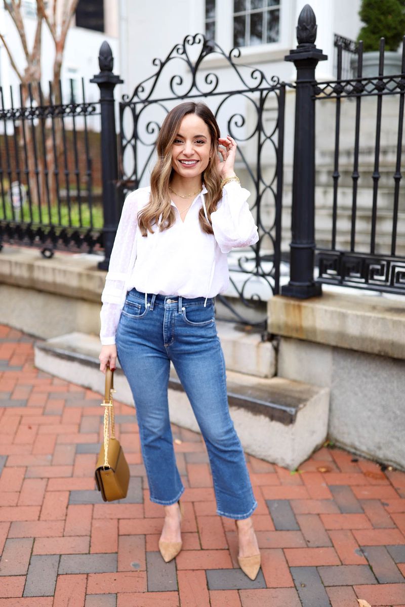 Cropped Flares and Pointed Toe Pumps