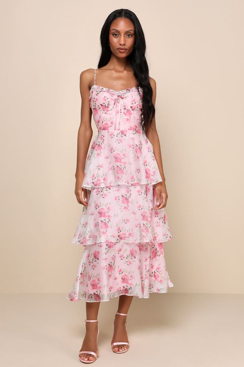 Tiered Midi Dress