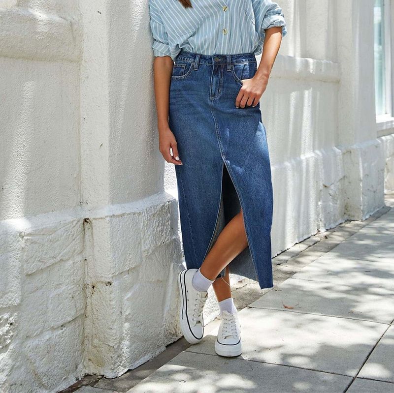 Lightweight Denim Skirt