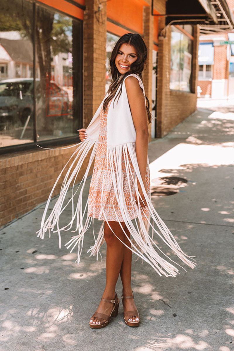Layered Fringe Vest