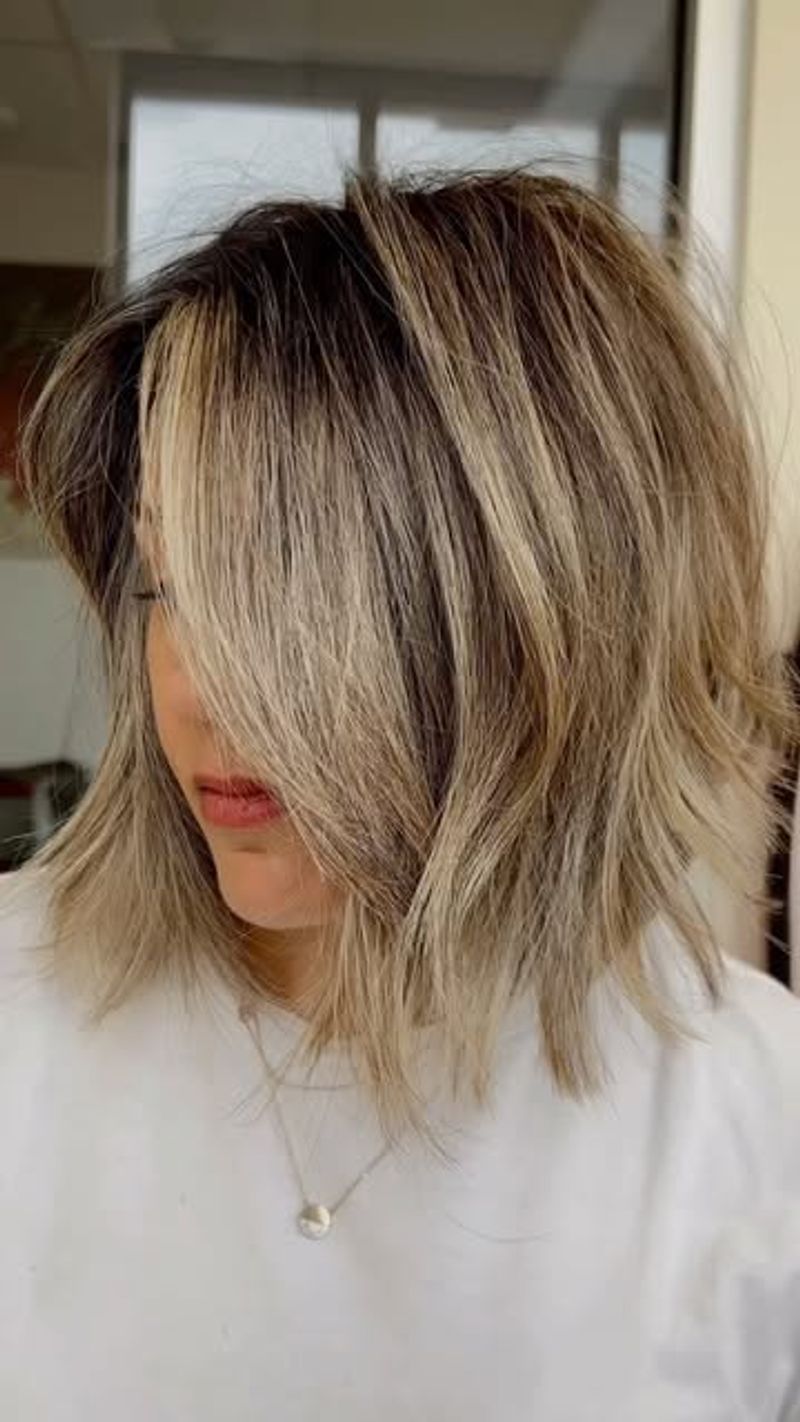 Bob recortado con mechas