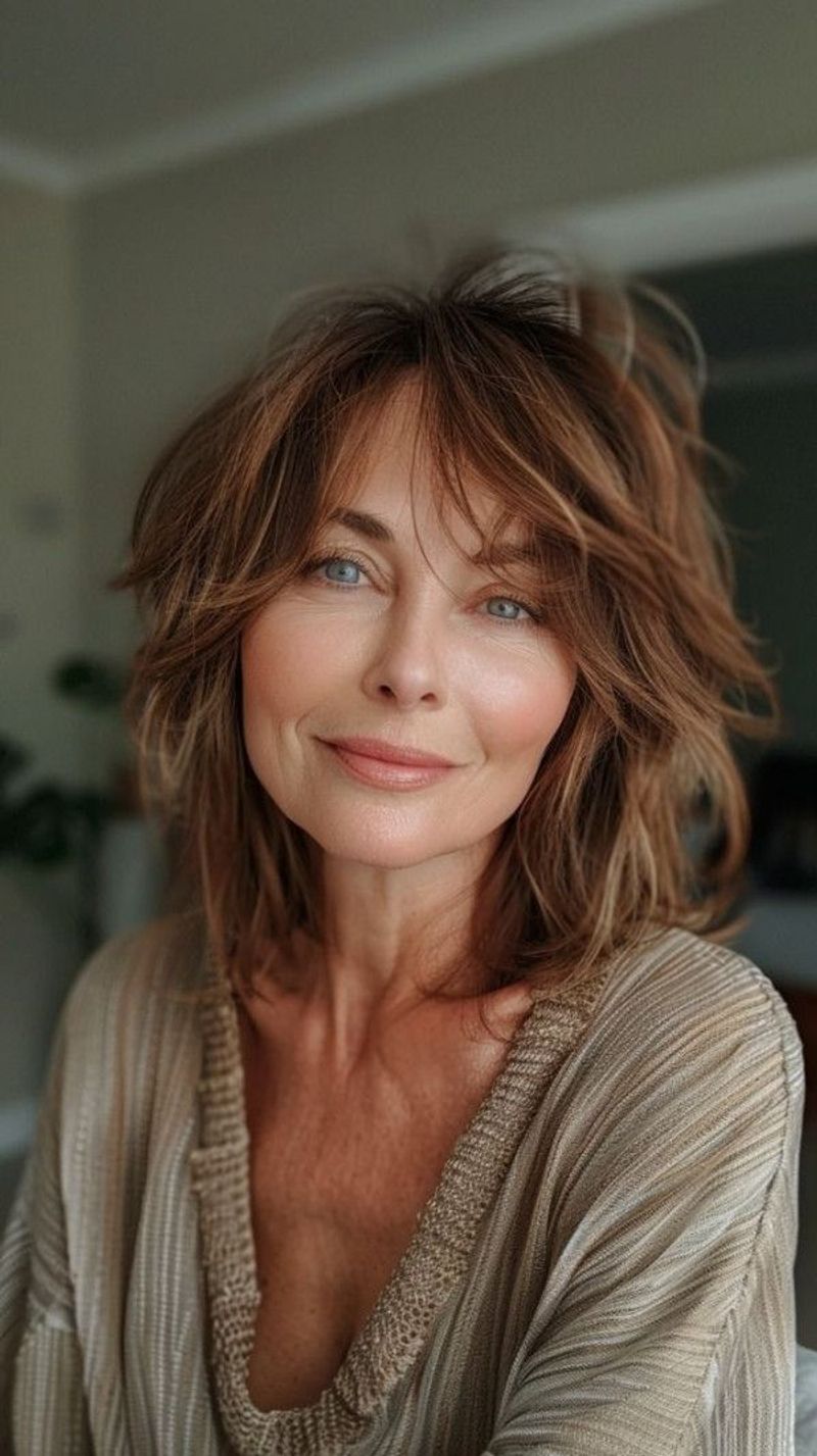 Asymmetrical Side Bangs
