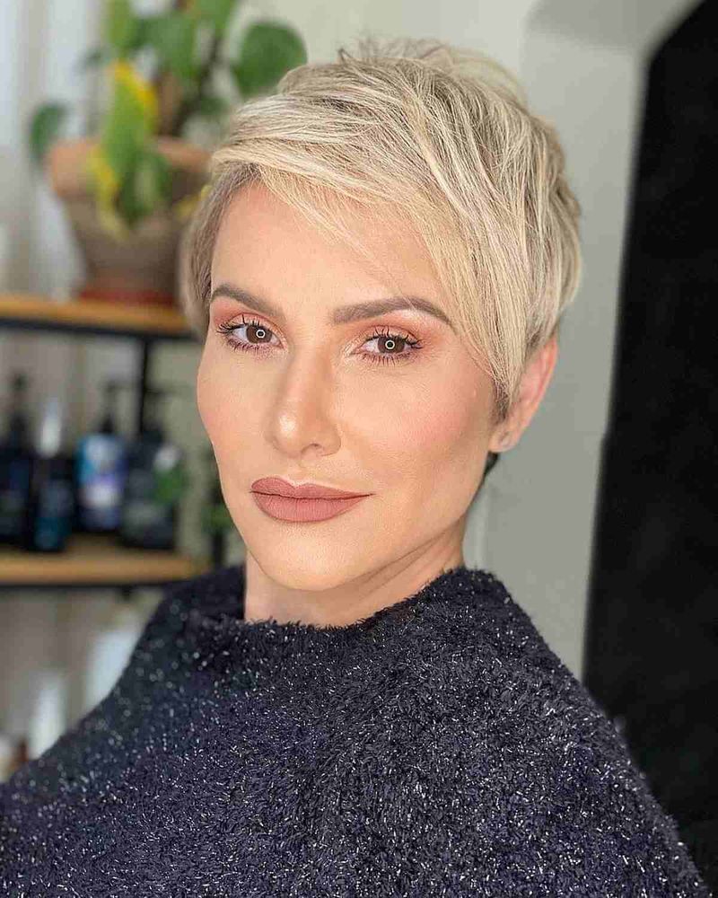 Pixie with Side-Swept Bangs