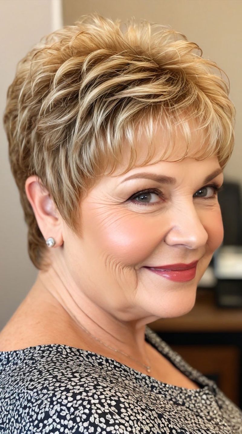 Tousled Pixie with Root Volume
