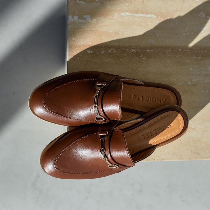 Backless Loafers with Arch Support