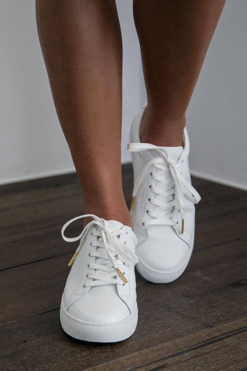 White Leather Sneakers