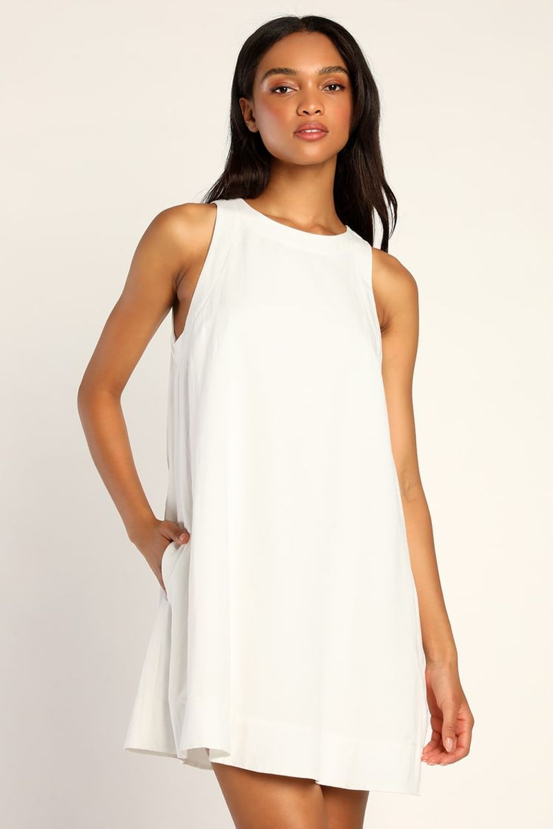 Linen Shift Dress