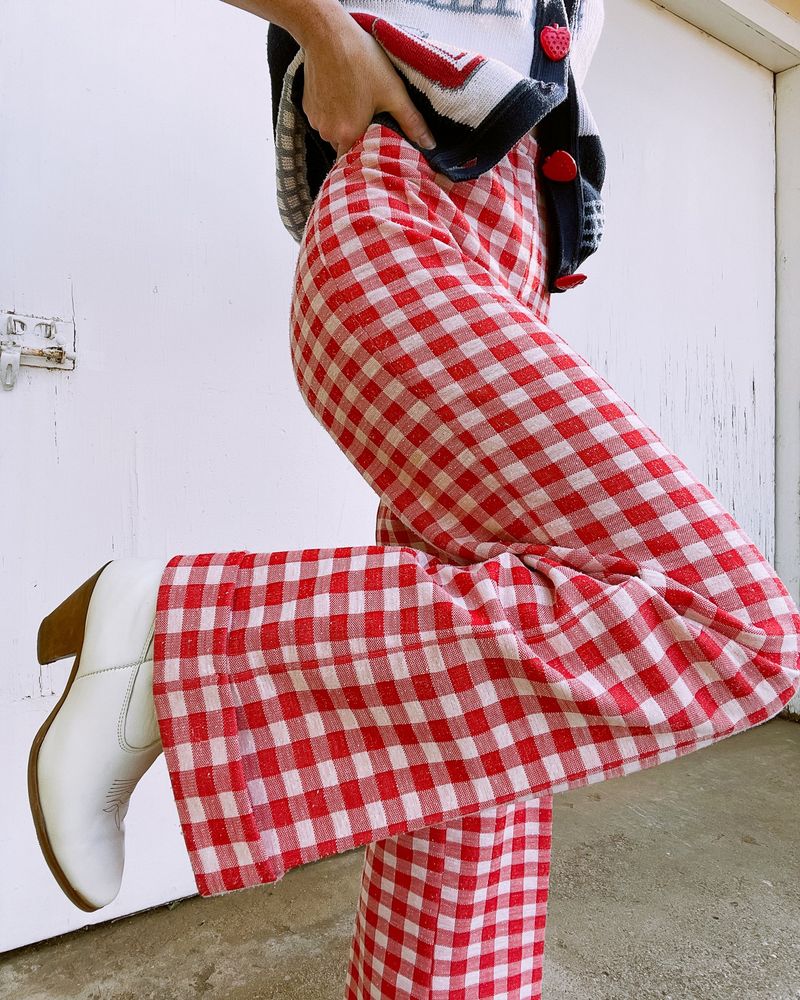 Gingham Check Pants