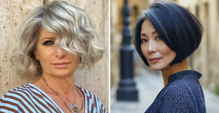 10 Angled Bob Hairstyles That Flatter Women Over 60 – Plus 6 That Highlight Their Unique Style
