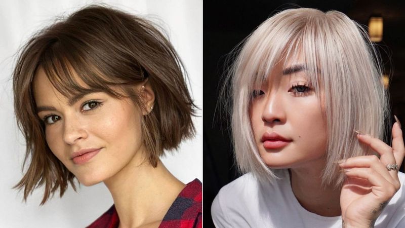Overgrown Bangs Bob