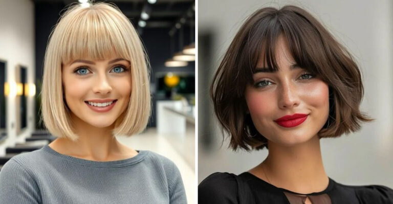 16 Perfect Angled Bobs With Bangs That Suit Every Face Shape