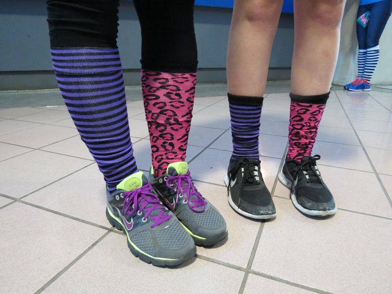 Mismatched Neon Socks with Everything