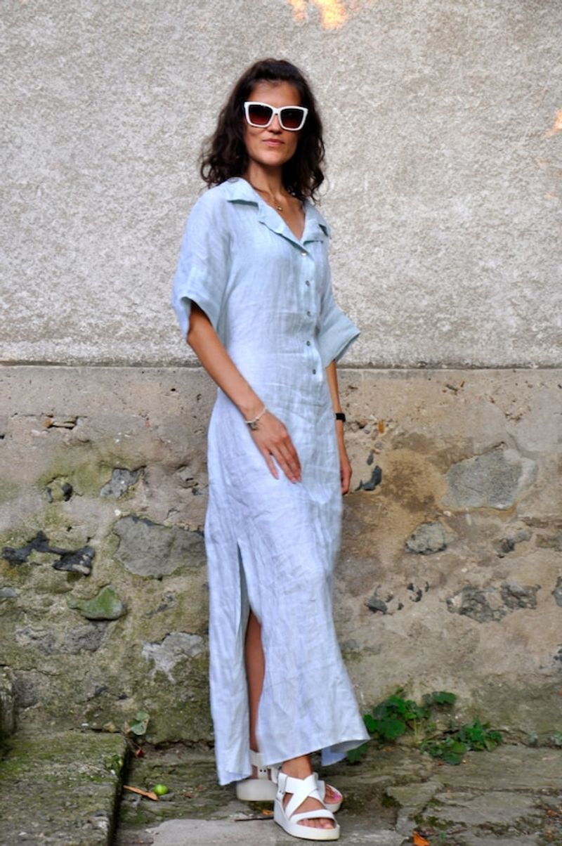 Breezy Linen Shift Dress