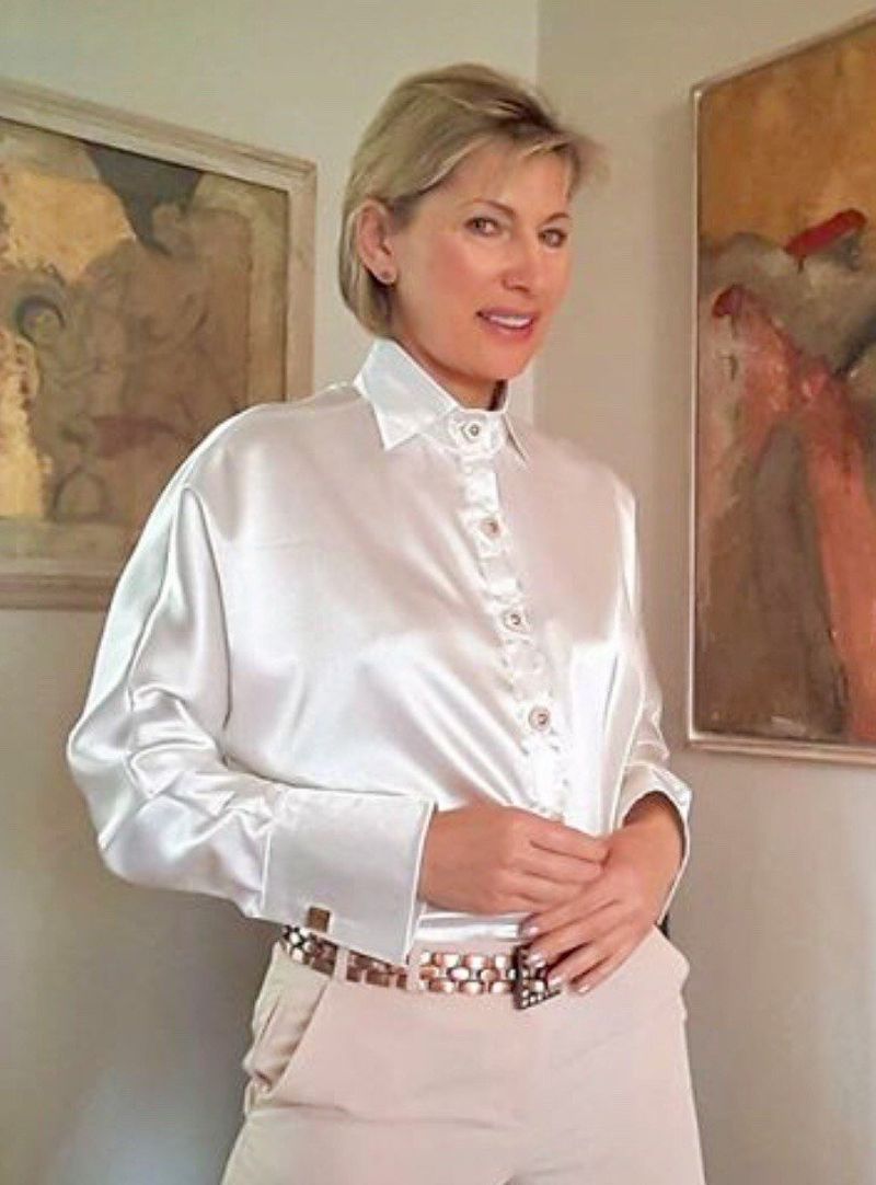 Silky Button-Down Blouses