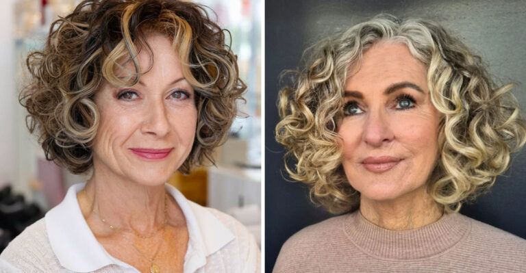 18 Curly Bobs For Older Women