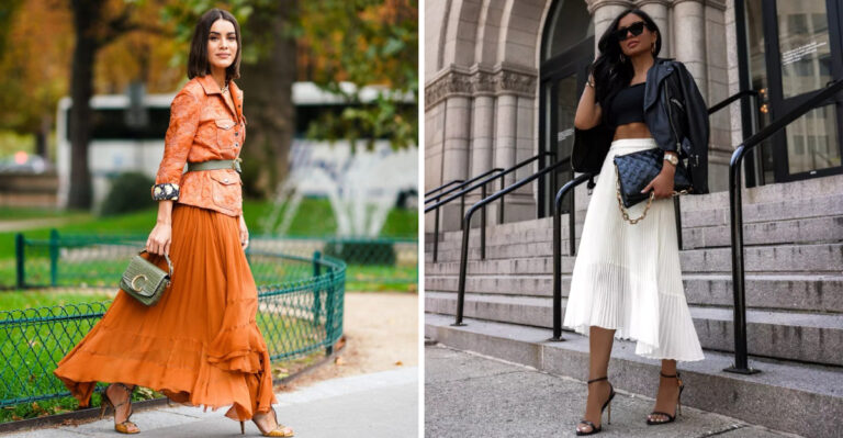 18 Elegant Pleated Skirt Outfits Every Woman Over 40 Should See