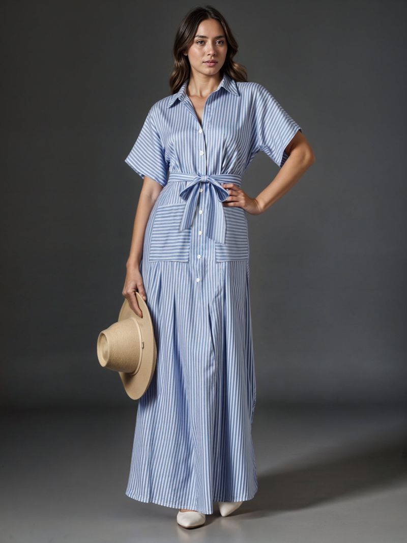 Vertical Striped Maxi