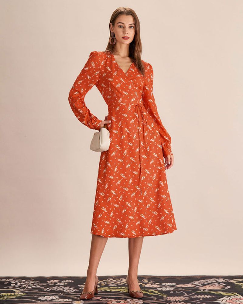Wrap Dresses with Side Ruching