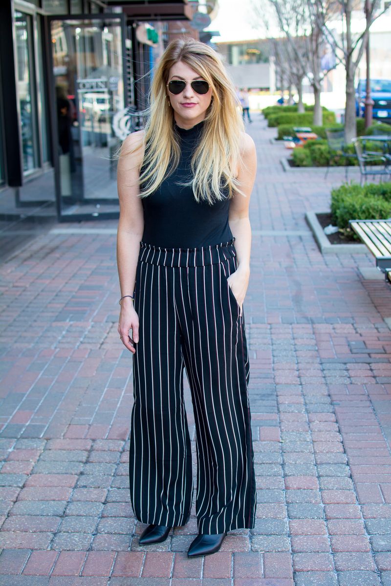 Vertical Striped Pants