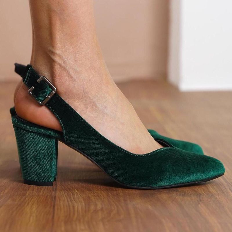 Block Heel Slingbacks