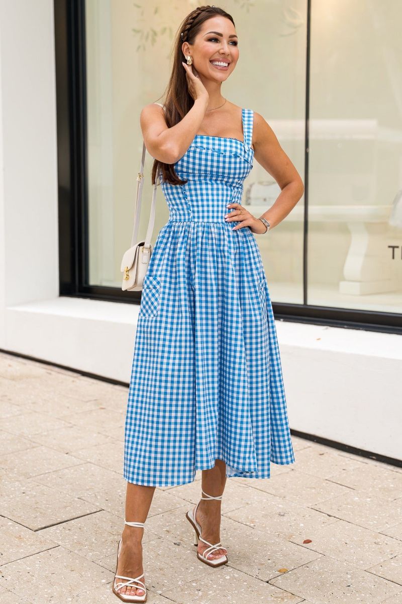 Breezy Gingham Sundress