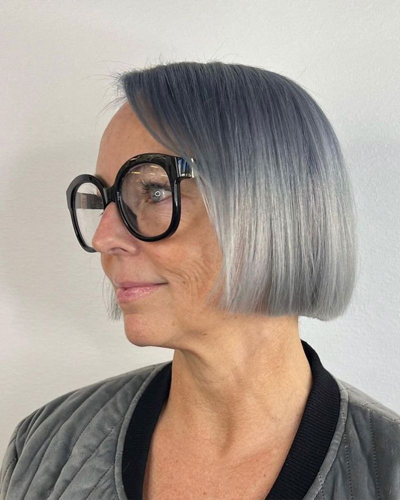 Overly Blunt Bob Cuts