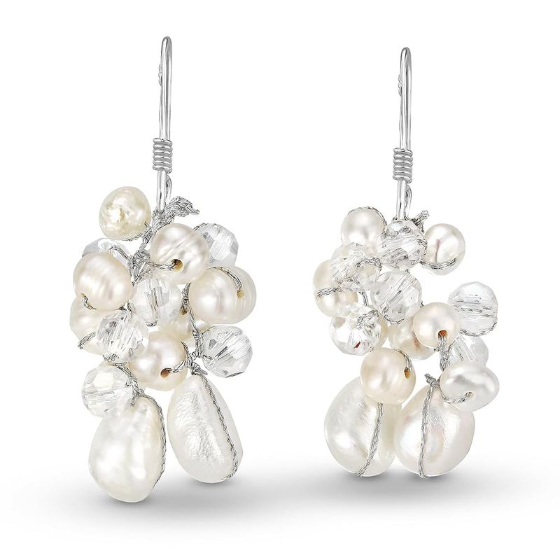 Freshwater Pearl Cluster Earrings