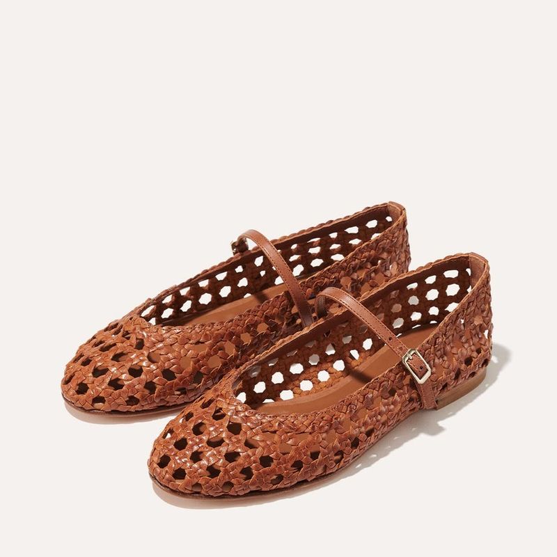Woven Leather Flats