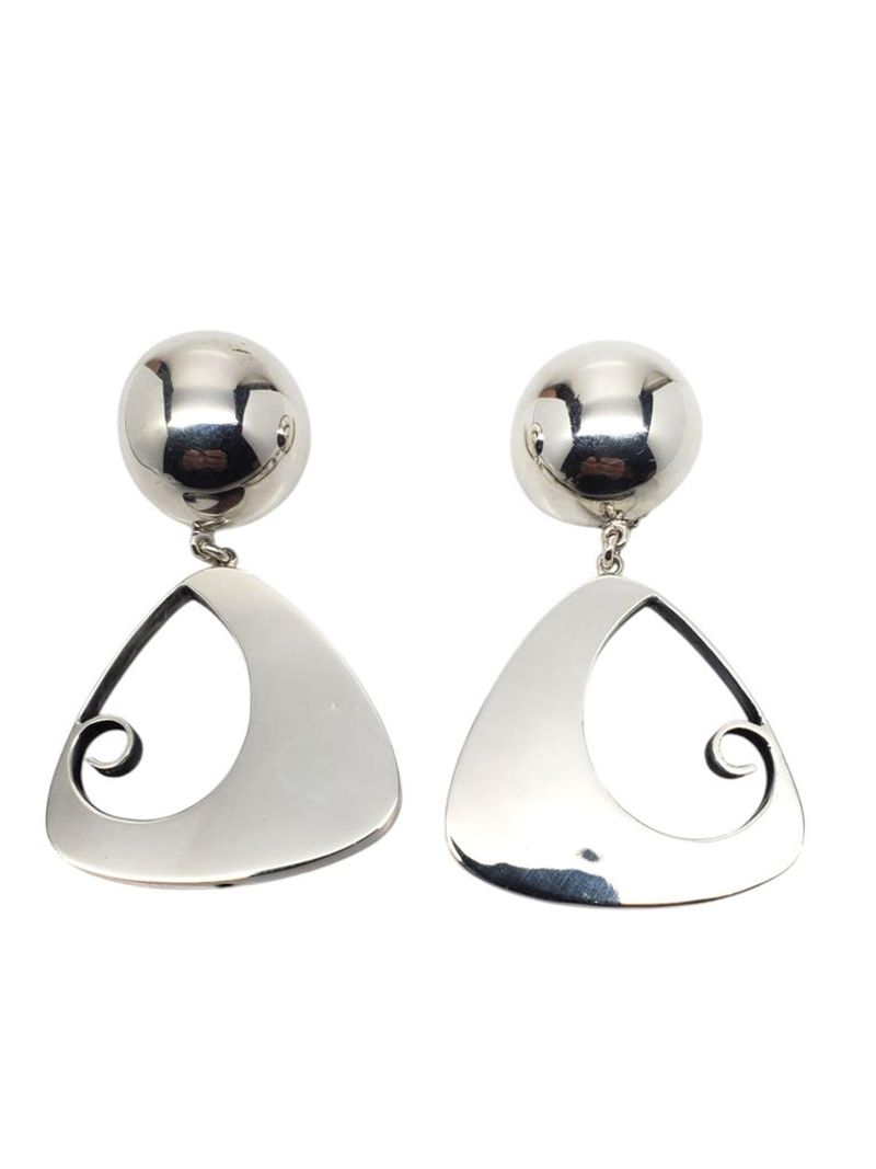 Modernist Silver Earrings