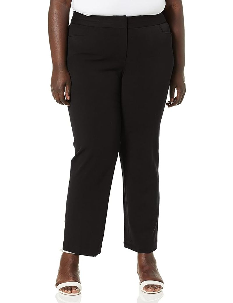 Side-Zip Gabardine Pants