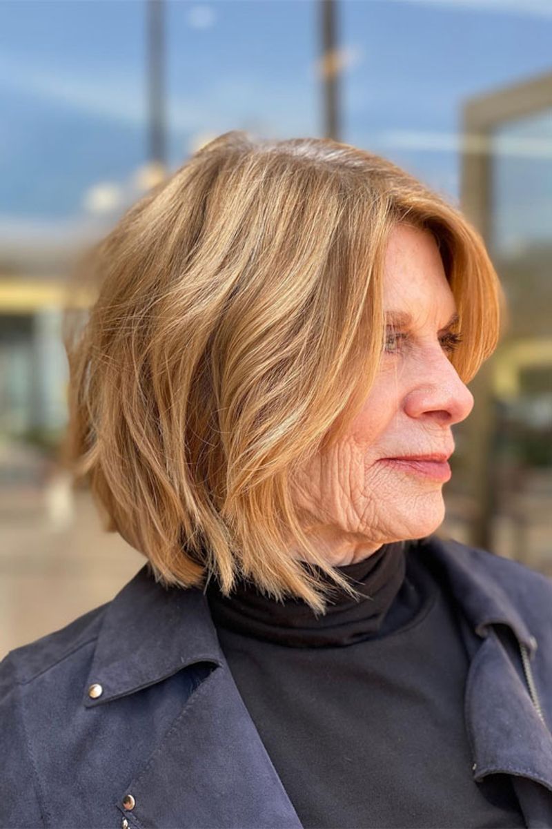 Soft Layered Lob (Long Bob)