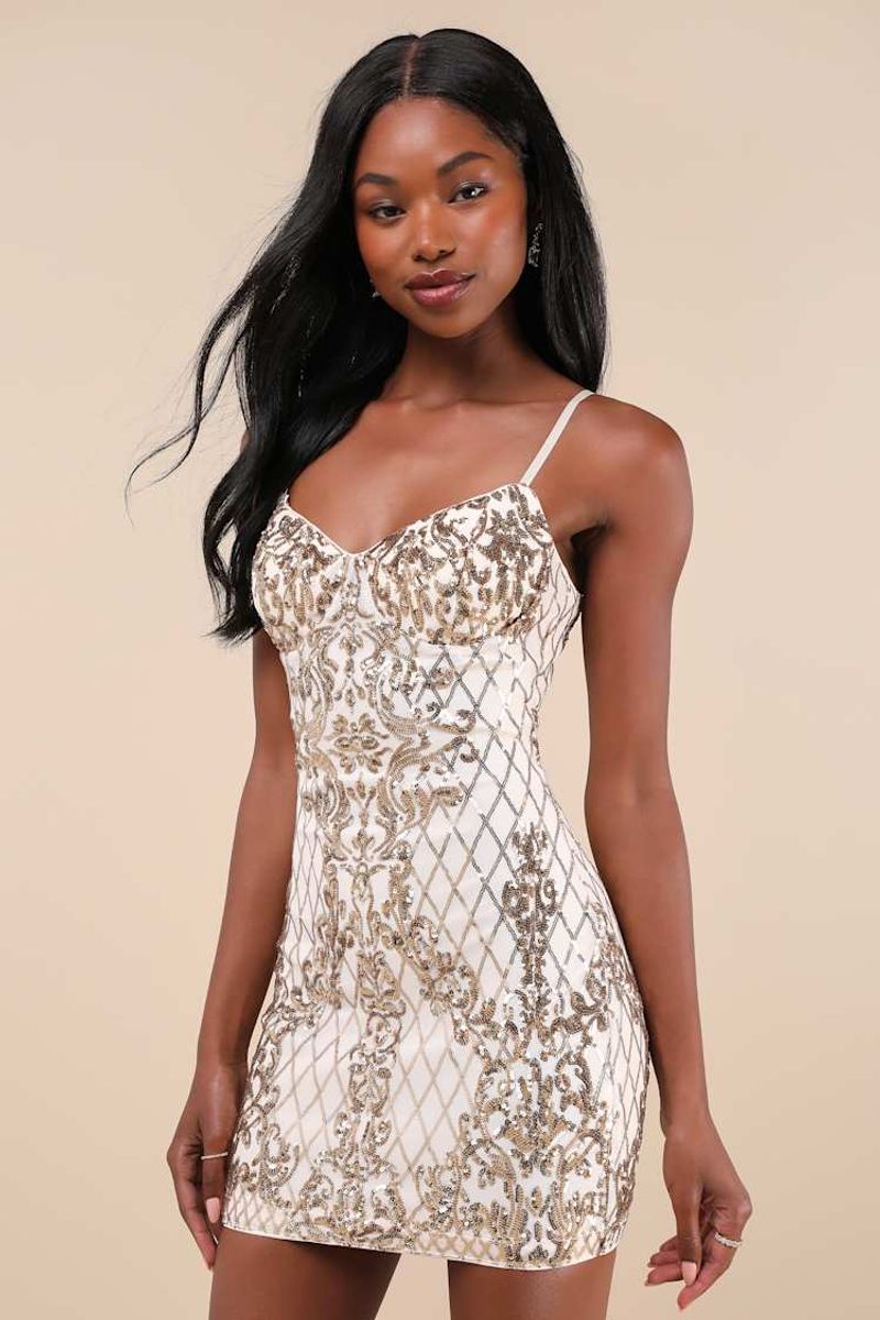 Sequined Mini Dresses