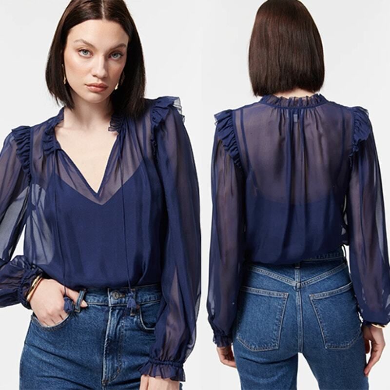 Sheer Chiffon Blouse