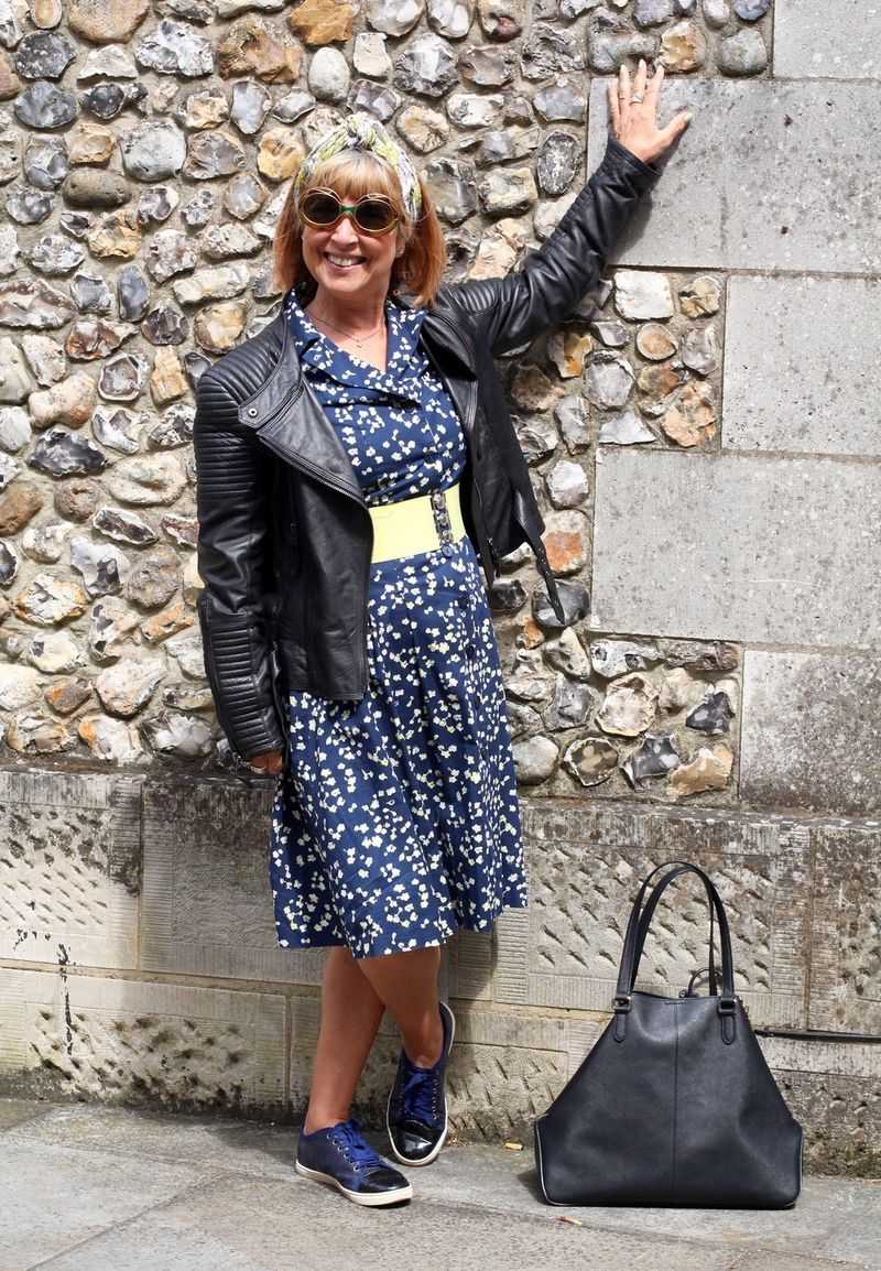BONUS: Statement Jacket Over Simple Dress