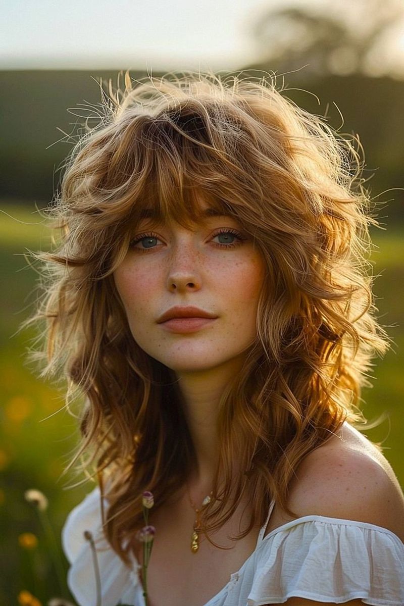 Textured Bangs