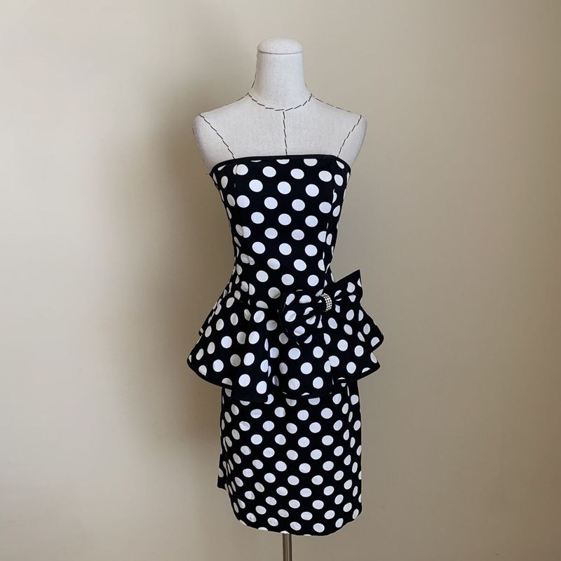 Playful Polka Dot Peplum