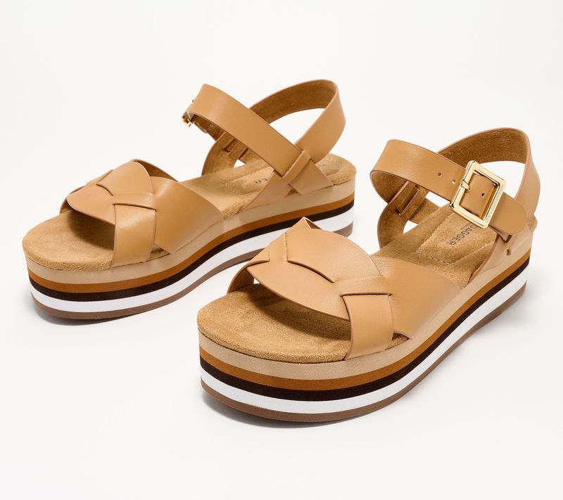 Leather Platform Sandals