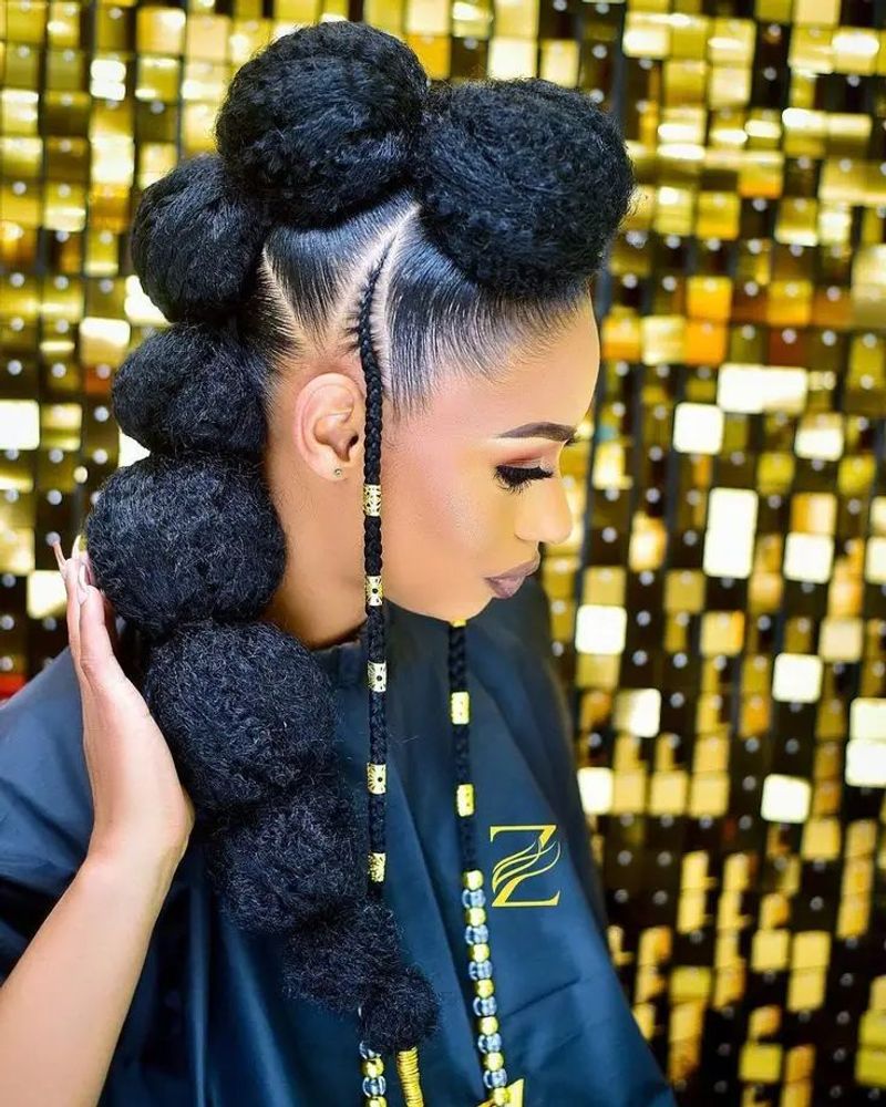 Regal Puff Ball Ponytails