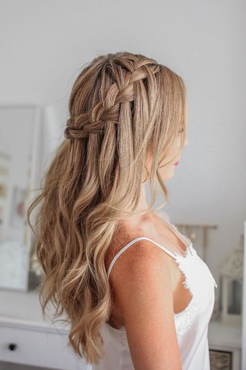 Half-Up Crown Braid