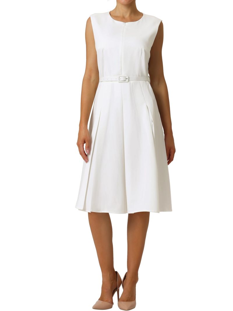 Knit Fit-and-Flare Dress