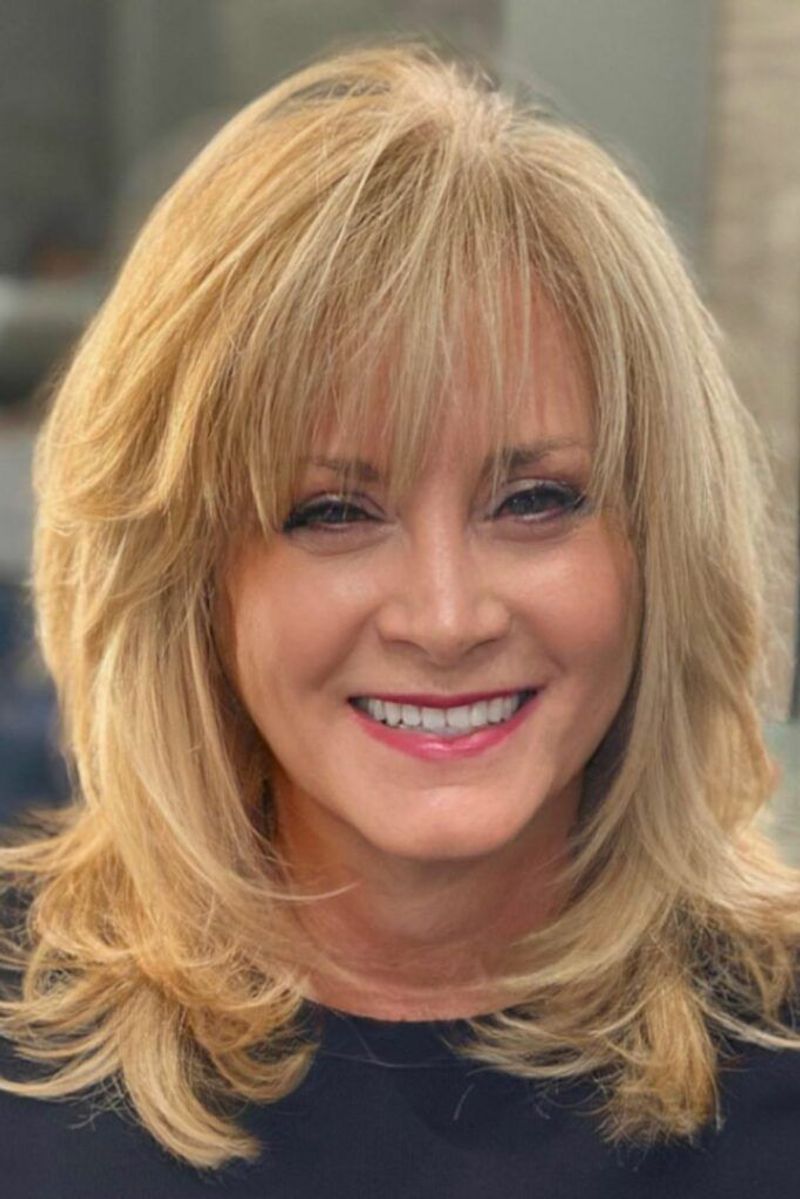 Feathered Layers With Bangs