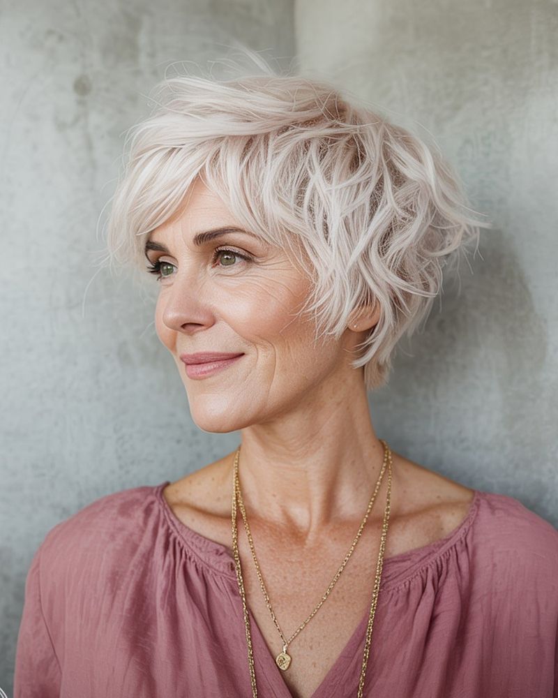 Graduated Pixie with Textured Crown